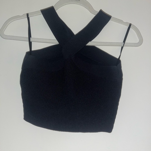 Babaton Sculpt Knit Criss Cross Cropped Tank - Picture 5 of 6